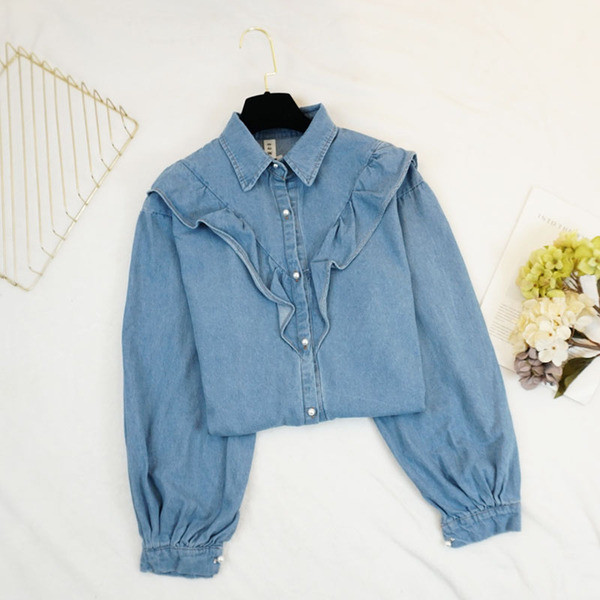 Jelenlegi női farmer ing két színben