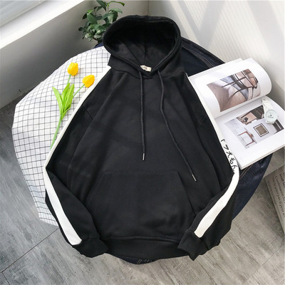 Lezser férfi pulóver kapucnival és zsebbel, három színben