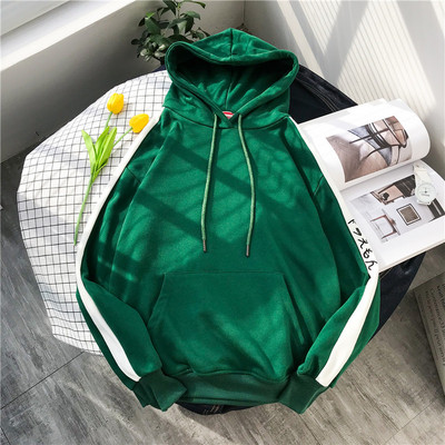 Lezser férfi pulóver kapucnival és zsebbel, három színben