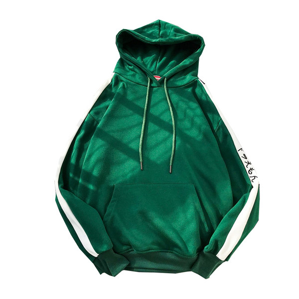 Lezser férfi pulóver kapucnival és zsebbel, három színben