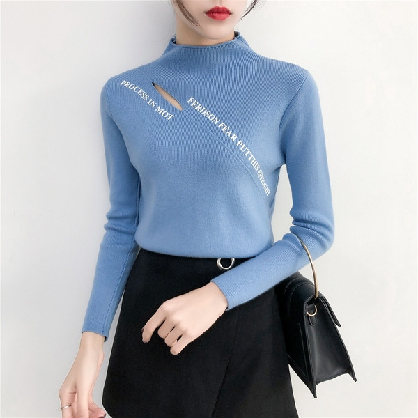 Női alkalmi blúz négy színben felirattal