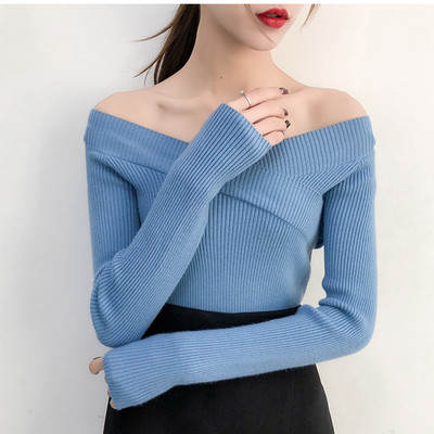 Modern, nyitott vállú női blúz több színben