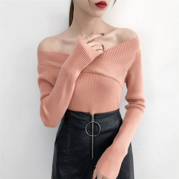 Modern, nyitott vállú női blúz több színben