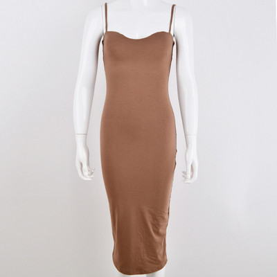 Μοντέρνο  γυναικείο φόρεμα  με λεπτούς ιμάντες σε διάφορα χρώματα