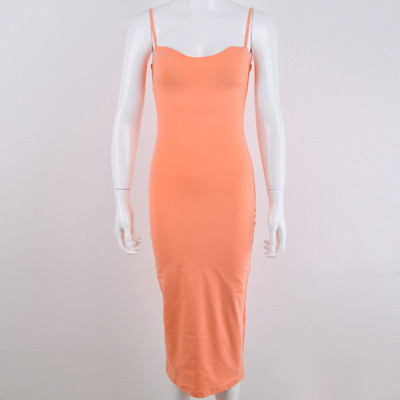 Μοντέρνο  γυναικείο φόρεμα  με λεπτούς ιμάντες σε διάφορα χρώματα