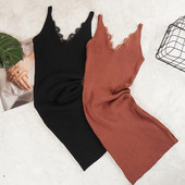 Κομψό γυναικείο φόρεμα  Λεπτό μοντέλο με λεπτές λουρίδες και δαντέλες σε διάφορα χρώματα