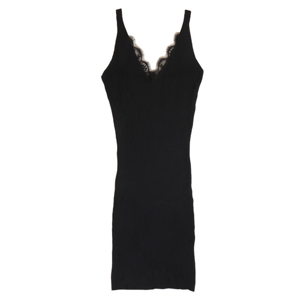 Rochie de dama eleganta Model Slim cu bretele subtiri si dantela in mai multe culori