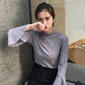 Alkalmi női blúz lótusz ujjú több színben