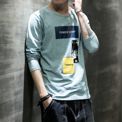 Καθημερινή ανδρική μπλούζα με κολάρο σε σχήμα 4 σε τέσσερα χρώματα