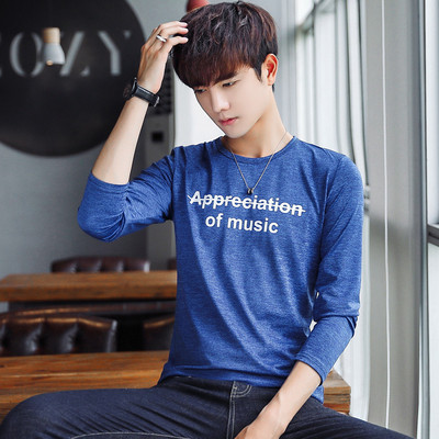 Ανδρική casual μπλούζα με επιγραφές σε διαφορετικά χρώματα