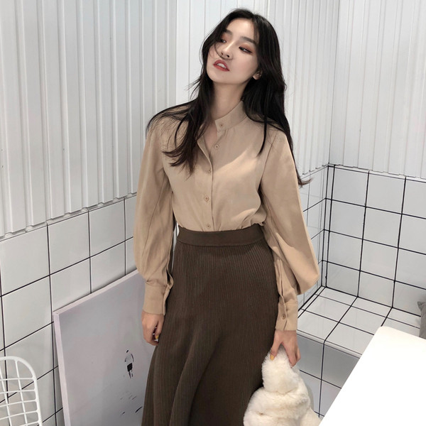 Stílusos női ing széles ujjal, három színben