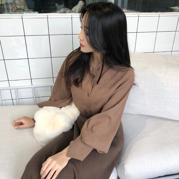 Stílusos női ing széles ujjal, három színben