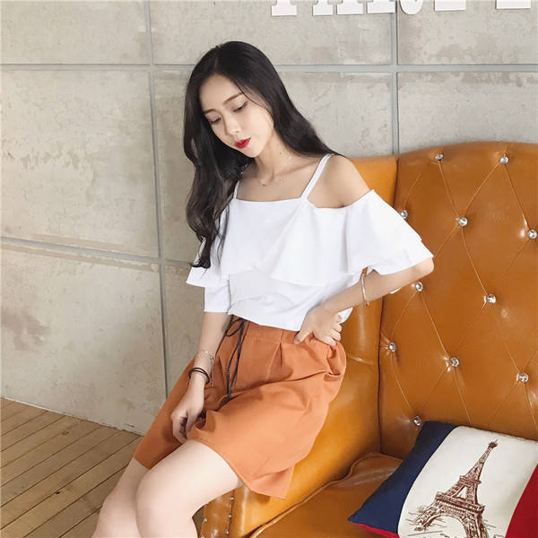 Modern női blúz ejtett ujjal, két színben