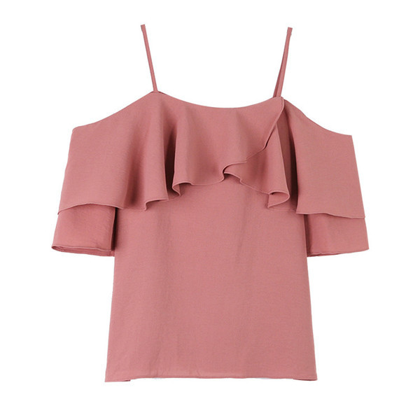 Modern női blúz ejtett ujjal, két színben