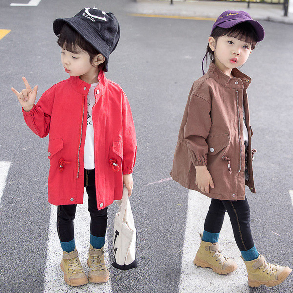 Gyermek tavaszi lány kabát két színben