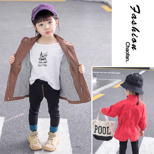 Gyermek tavaszi lány kabát két színben