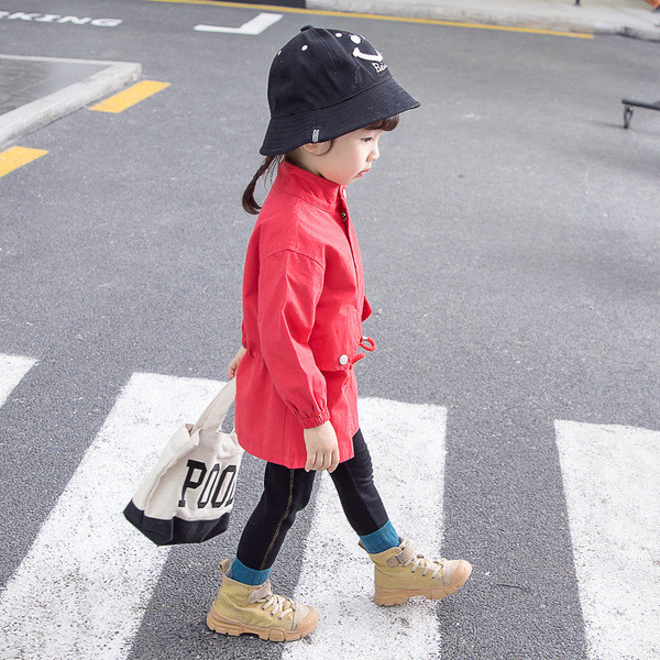 Gyermek tavaszi lány kabát két színben