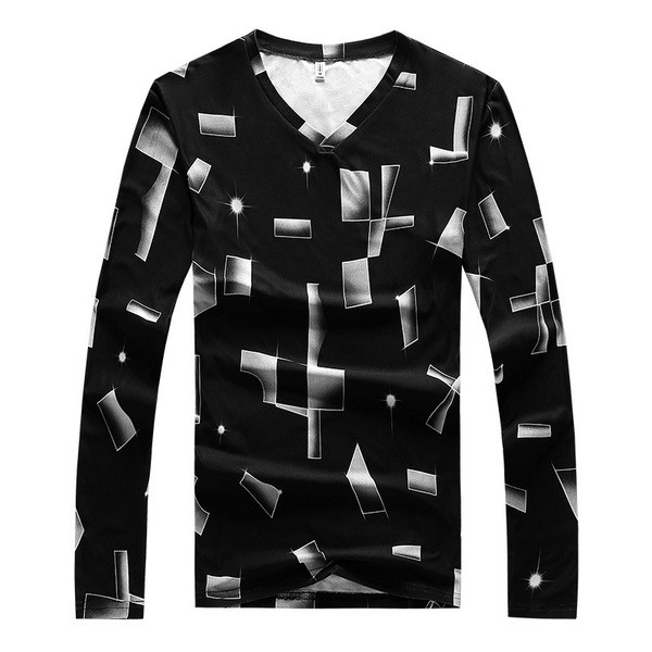 Bluză bărbătească modernă model Slim cu model în șase culori