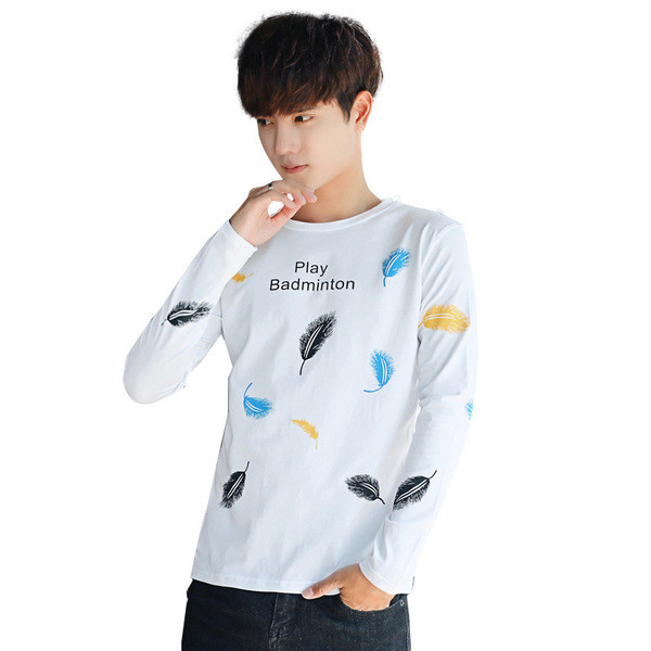 Aktuális hosszú ujjú férfi blúz fekete-fehér színben