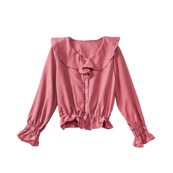 Modern női ing gumival az ujjakon