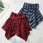 Aktuális női kockás szoknya különböző színekben