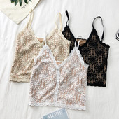 Modern női csipke felső állítható pántokkal