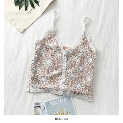 Modern női csipke felső állítható pántokkal