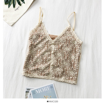 Modern női csipke felső állítható pántokkal