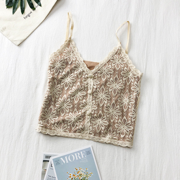 Modern női csipke felső állítható pántokkal