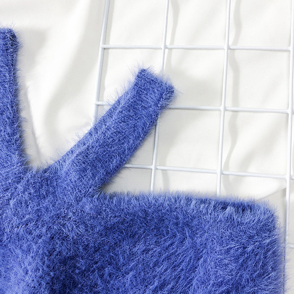 Καθημερινό γυναικείο πουλόβερ με πτώση ώμων