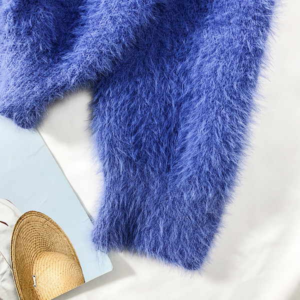 Καθημερινό γυναικείο πουλόβερ με πτώση ώμων