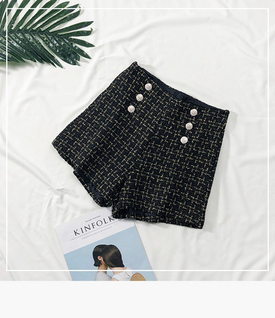 Stílusos női rövidnadrág gombokkal, négy színben