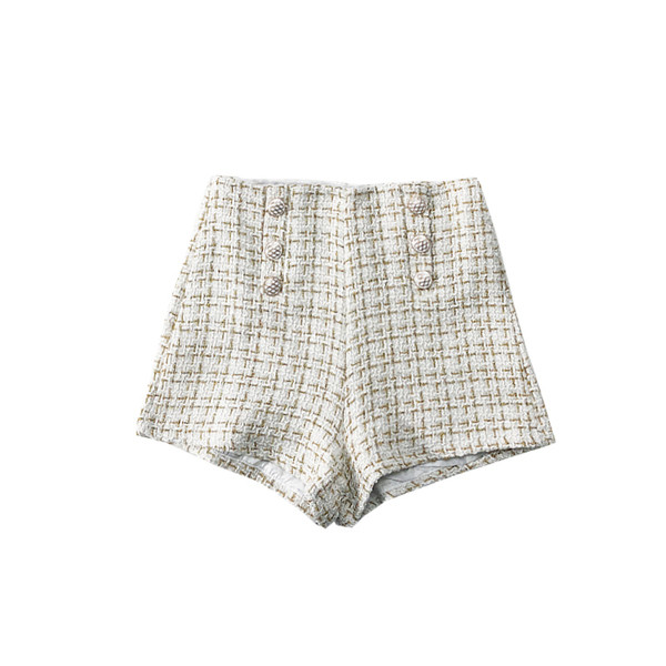 Stílusos női rövidnadrág gombokkal, négy színben