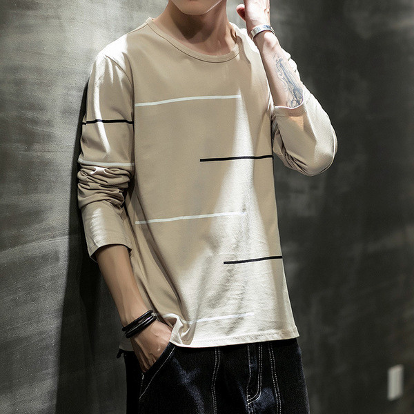 Bluză casual bărbătească cu mâneci lungi în cinci culori