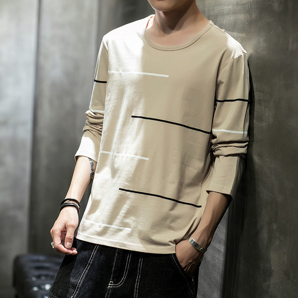 Bluză casual bărbătească cu mâneci lungi în cinci culori