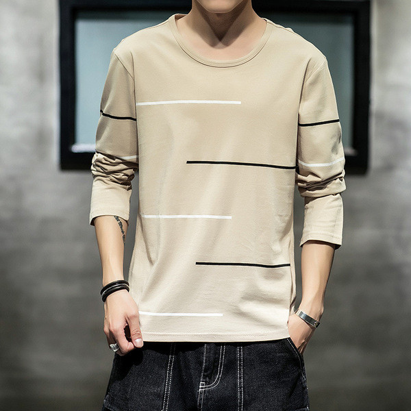 Bluză casual bărbătească cu mâneci lungi în cinci culori