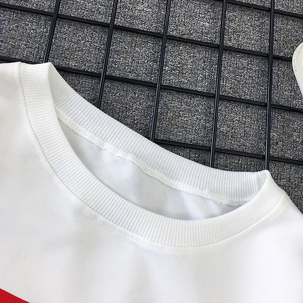 Női sportblúz, hosszú ujjú felirattal és nyomattal