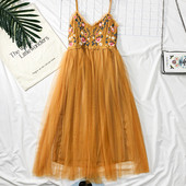 Rochie casual de dama cu motive florale in diferite culori