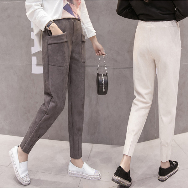 Modern, zsebes női nadrág több színben