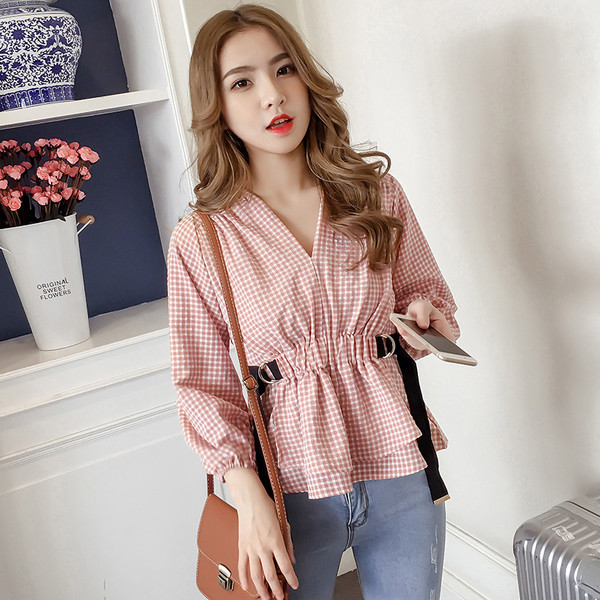 Μοντέρνα γυναικεία μπλούζα με μανίκια 3/4 σε διάφορα χρώματα