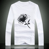 Modern férfi blúz modell Slim rátéttel, két színben