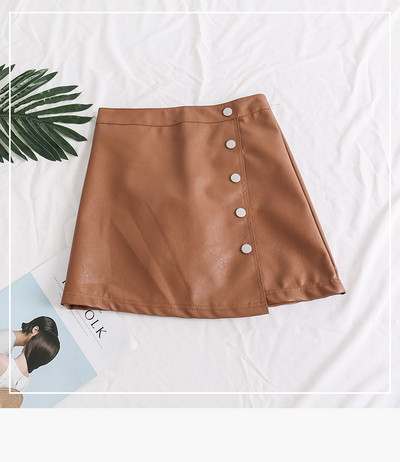 Aktuális női szoknya öko bőrből három színben