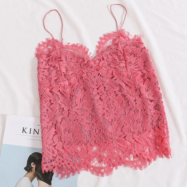 Maieu modern de dama cu dantela in patru culori