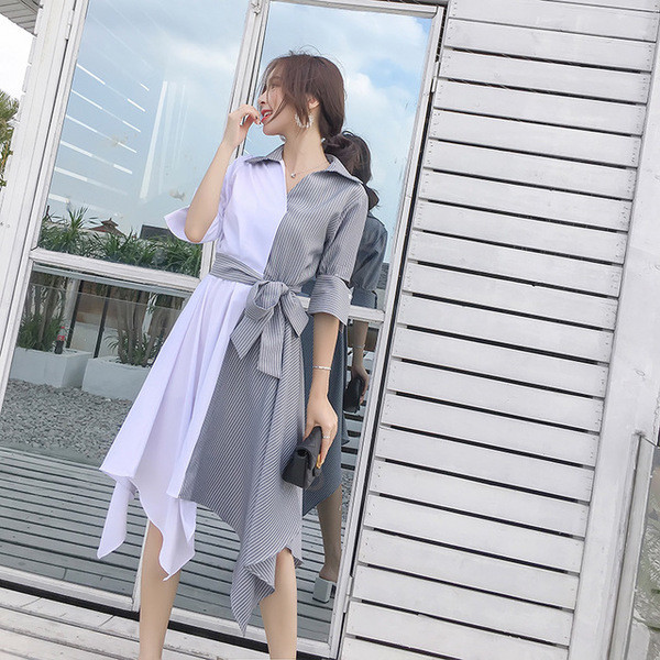 Γυναικείο κομψό φόρεμα με ζώνη