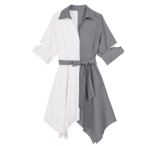 Γυναικείο κομψό φόρεμα με ζώνη