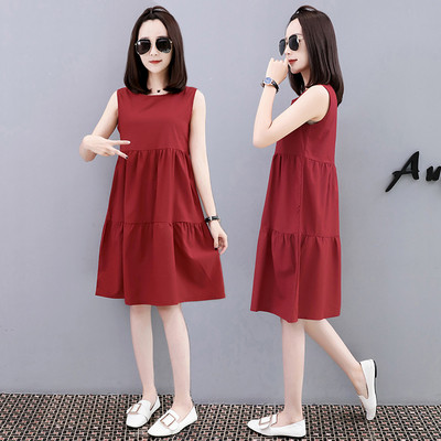 Női alkalmi ruha ujjak nélkül több színben