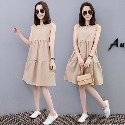 Női alkalmi ruha ujjak nélkül több színben