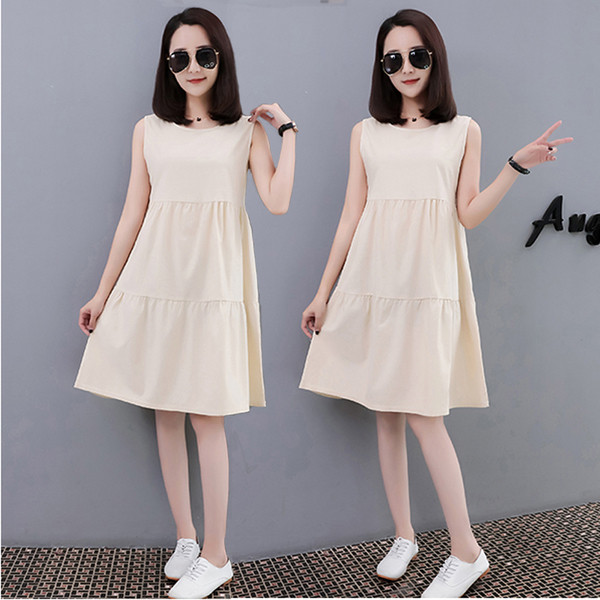 Női alkalmi ruha ujjak nélkül több színben