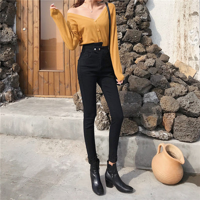 Tiszta női farmer magas derékkal, két színben