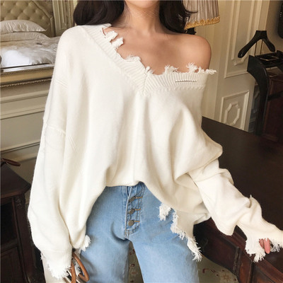 Lezser női blúz szakadt elemekkel három színben